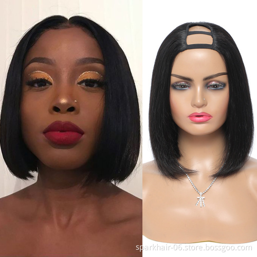 Glueless Remy Human Hair Wigs 150% Density 1B Kinky Curly Body Wave Straight U-Part 13x4/4x4/5x5 Human Hair Wigs for Black Women